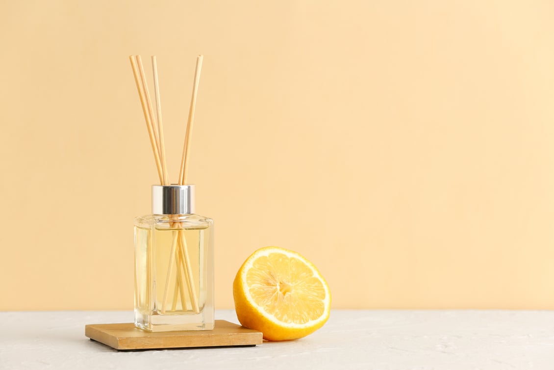 Citrus Reed Diffuser on Table